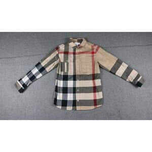 Burberry Children Shirt 10Y Classic Print Check Nova Button Down Cotton Kids